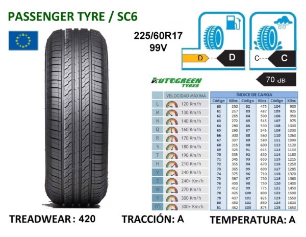 225/60R17 99V