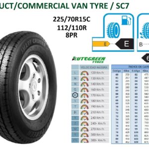 225/70R15 112/110R 8PR