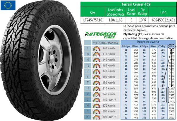 245/75R16LT 120/116S
