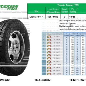 265/70R17 LT 121/118S