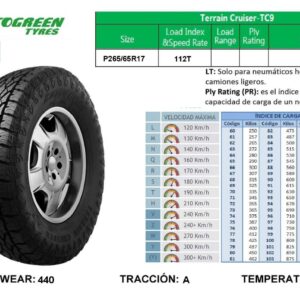 265/65R17 P 112T